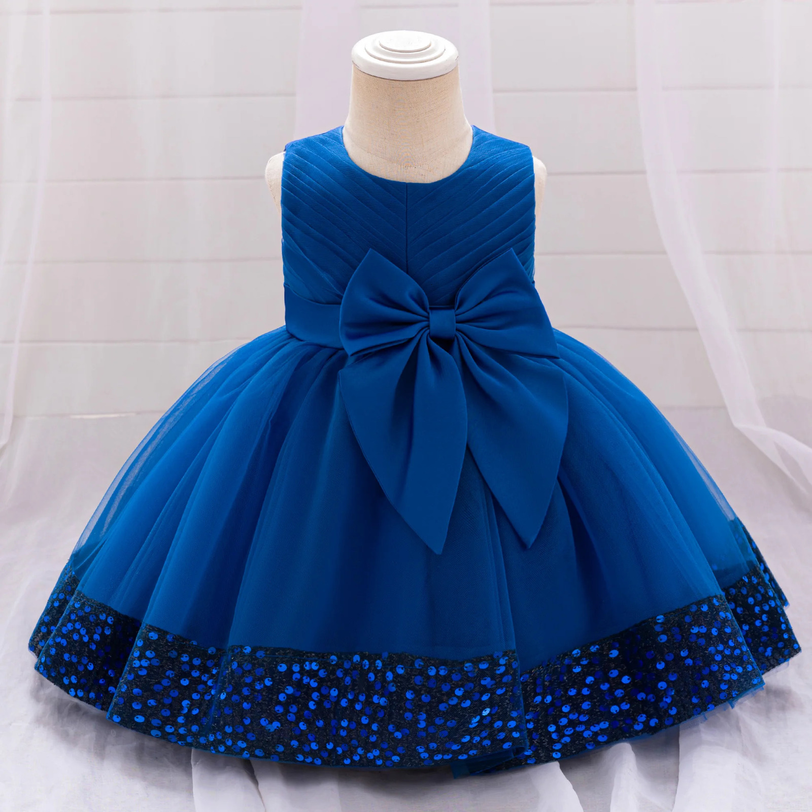 Sparkling flower embroidered gauze baby dress summer style elegant girls and childrens dresses for girls and babies 250617