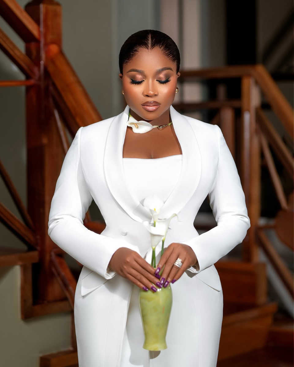 White Plus Size Women Blazer Dress Ladies Long Sleeve Mermaid Fashion Wear Prom Birthday Party Customized Blazer One Jacket