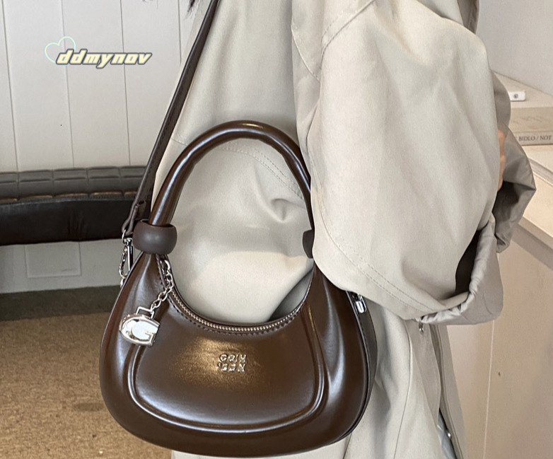 Handheld Underarm for Women 2025 New Style High-end Niche Versatile Single Shoulder Crossbody Crescent Bag ddmynov ddmynov