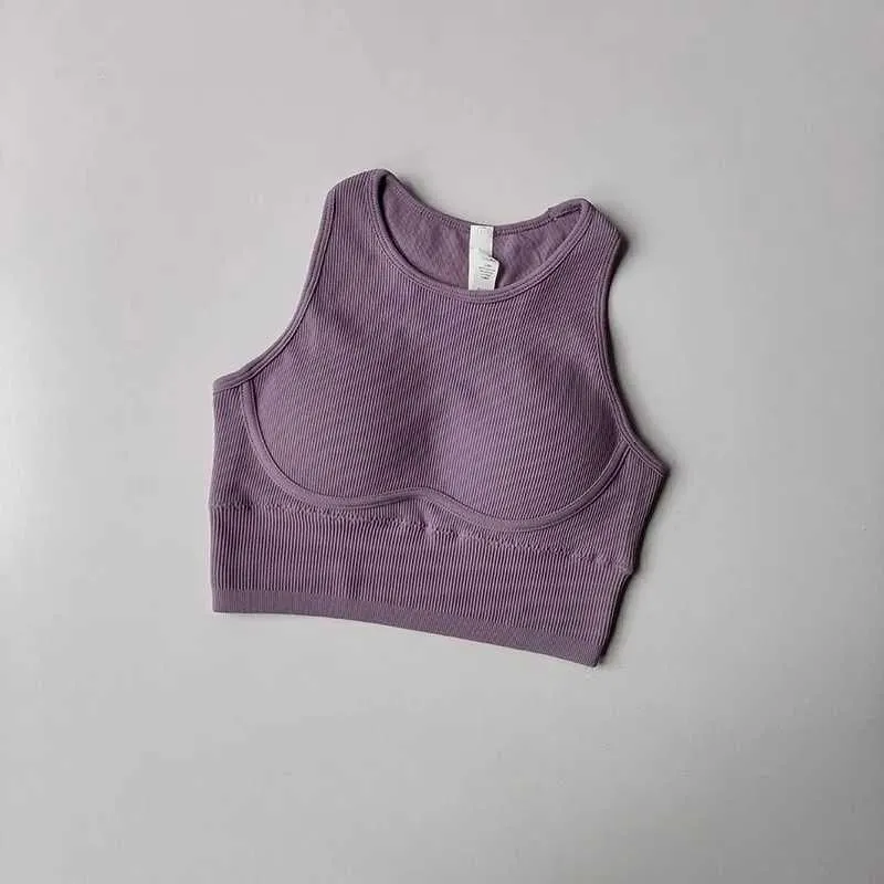 Impact Sports Bra Womens Seamless Strap Top High Support Push Up Back Fitness Clothing Fitness Yoga Exercise Underwear Yoga Tank TopXJ250331