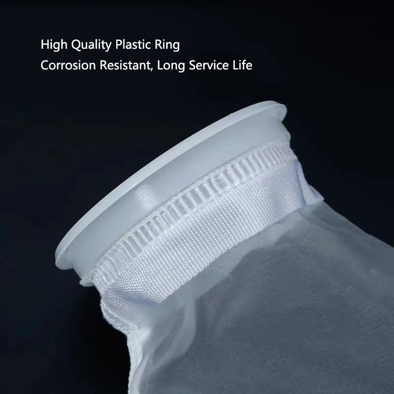 5pcs Super Fine Aquarium Filter Bag with Frame Washable Reusable Mesh Foam Carpet Sock Bag for Fish Marine Filtration System 250613