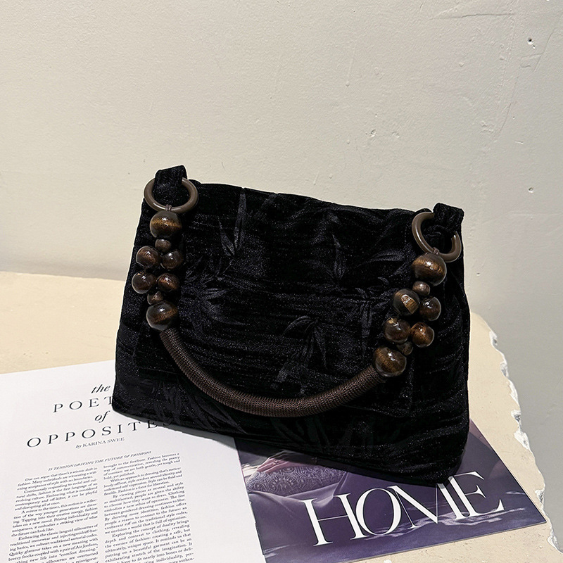Top brand high-quality new free designer bag cross-border hot selling handbag fashionable multifunctional handheld bead armpit shoulder bag new free d