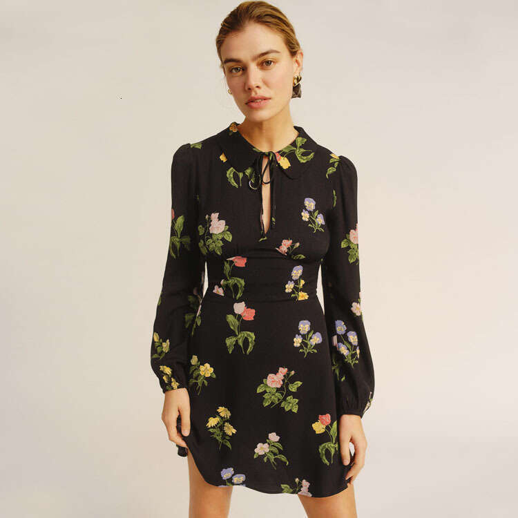 June Dresses for Woman Party Bodysuit Womandress Women Dress 409ref Printed Long Sleeve Dress 2025 Spring Summer New French Style Womens Fashion