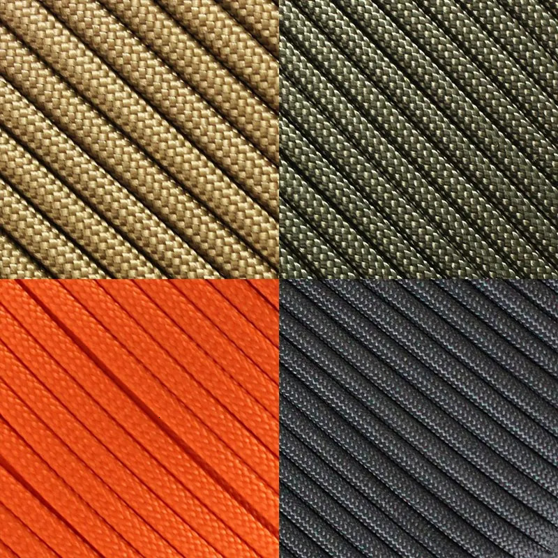 7 Strand 4mm Paracord Rope 550 Military Tactical Parachute Cord Camping Survival Accessories Tent Lanyard DIY Bracelet Weaving 250611