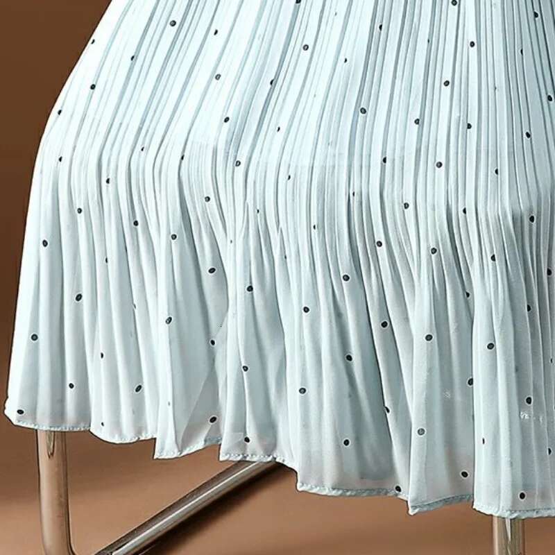 Pleat Womens Skirt Chiffon Fringe Tulle Mesh Skirts For Woman To Knees Length Pleated Clothes Y2k Casual Offer Youthful Emo V