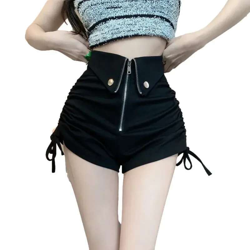 High Waist Sexy Woman Short Pants Black Coquette Shorts for Women Aesthetic New in 2000s Clothes Y2k Normal Designer Stretchy XL