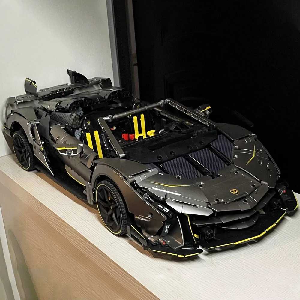 Technical Series One Off Concept Sports Car Building Block Ci Mechanical Speed Racing Vehicle Model Bricks Toys For Kid MOC XJ260617