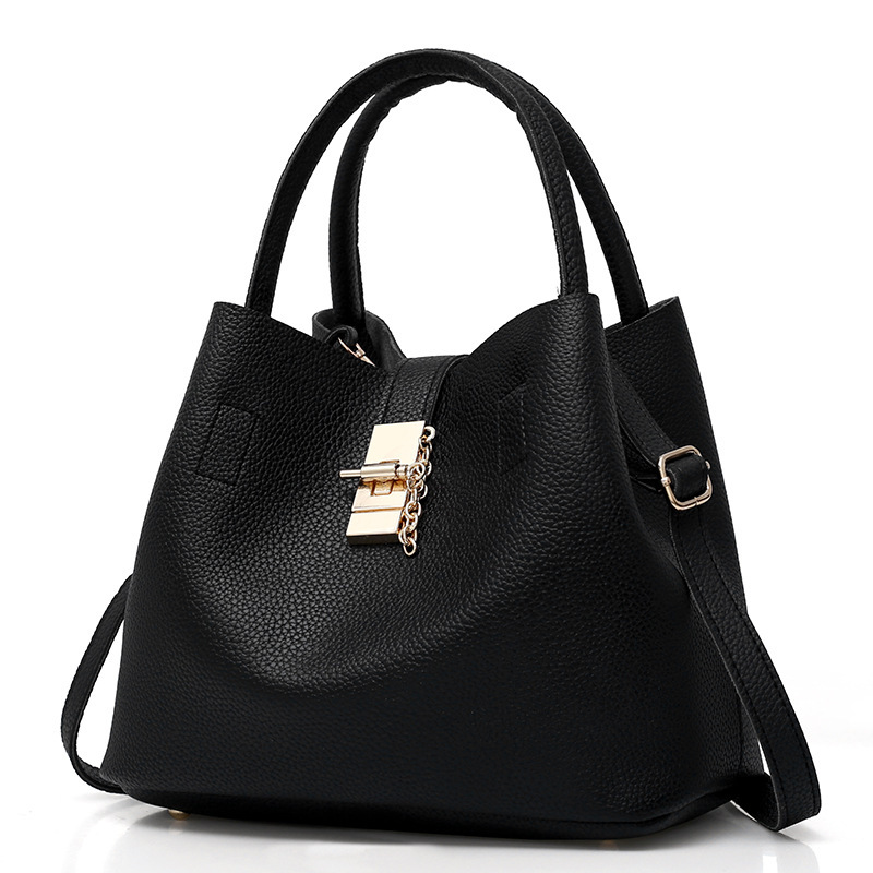 Free Shipping 2025 New Designer Bag With Hard Skin Patch Single Shoulder Handbag Fashionable And High-quality Shopping Bag Women's PU Bucket Bag