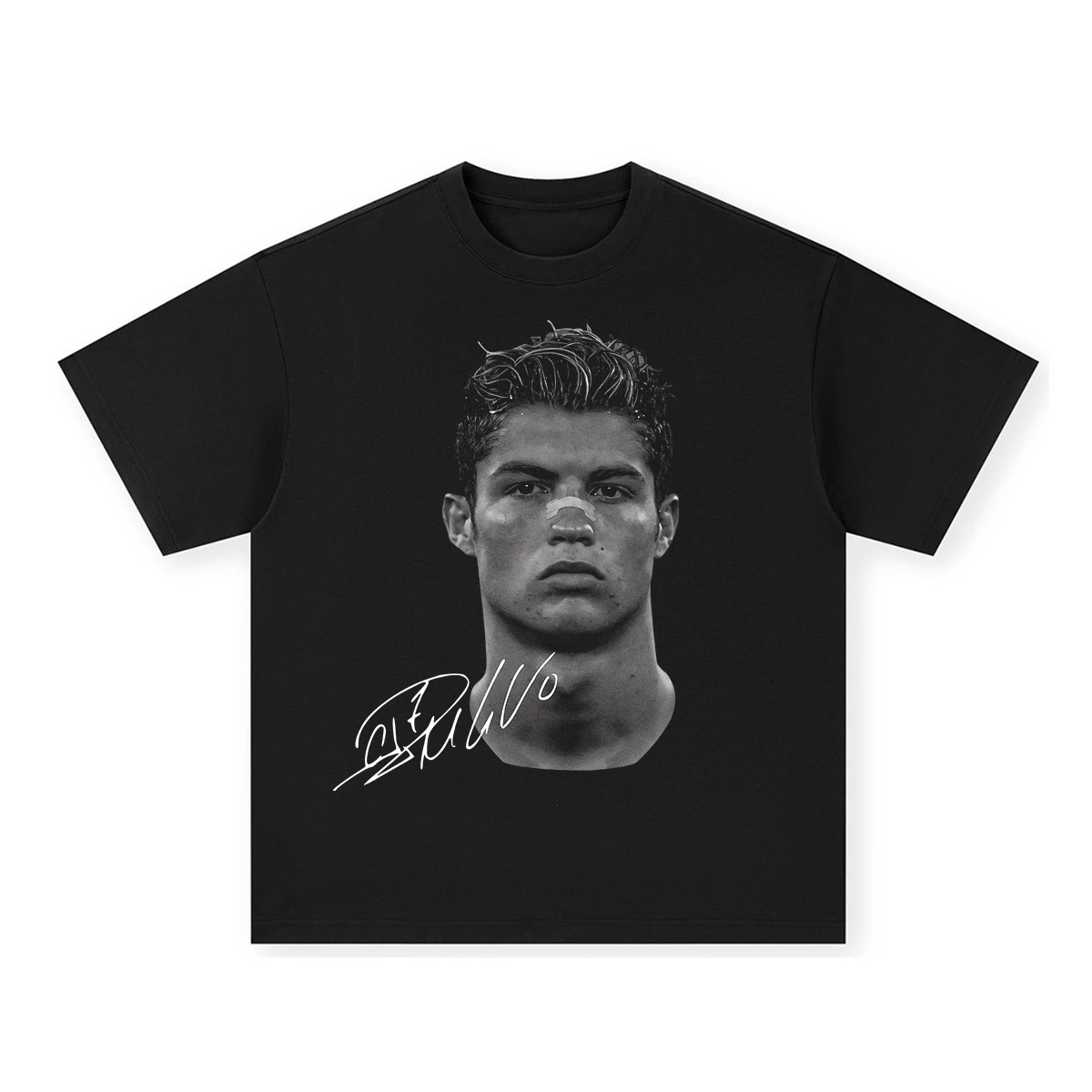 Pure Cotton American-style Streets Both Sexes Fashionable Vintage Print Short-sleeved T-shirt