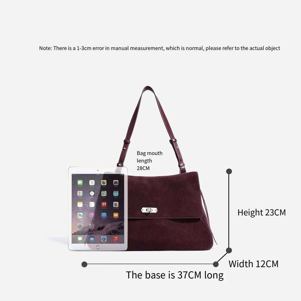 Fashion Women Suede Crossbody Hand Bags New Designer Ladies Genuine Frosted Leather Cross Body Bag