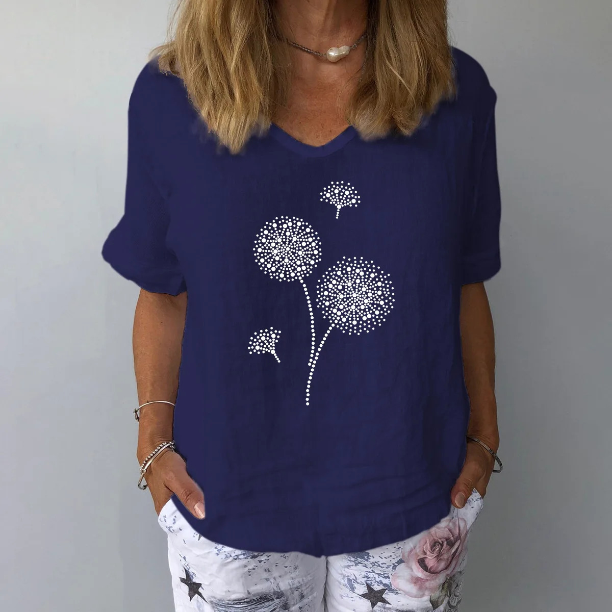 Women Solid Colour Cotton Linen Blouse Top Summer Casual Harajuku Fashion T-shirt Print Loose Blouse Women Tops Streetwear 250614