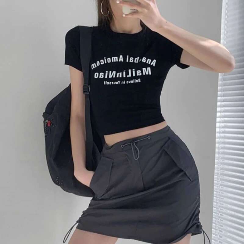 Skirts for Women High Waist Midi A Line Woman Skirt Summer Vintage Y2k Premium Streetwear Casual Luxury Elegant Korean Style V