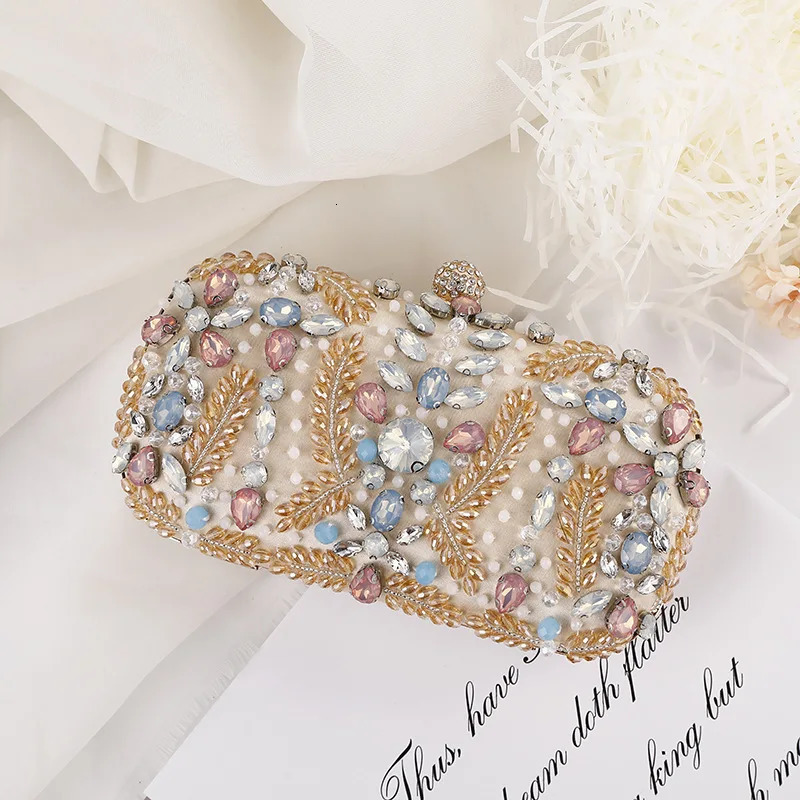 Womens Evening Bag Bridal Clutch Party Wedding Female chain shoulder Purse Bags Crystal Handbags 250614