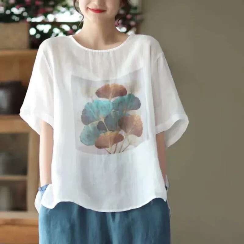 T Shirt For Women Short Sleeve Baggy Brown Anime Tops Woman Cotton Goth Yk2 Korean Clothing Trending Wholesale Clothes Kpop