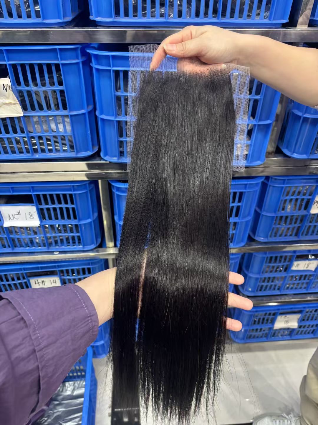 Super Double Drawn Straight 5x5 Lace Closures Frontals 100% Human Hair Transparent Lace Closure with Baby Hair Natural Color