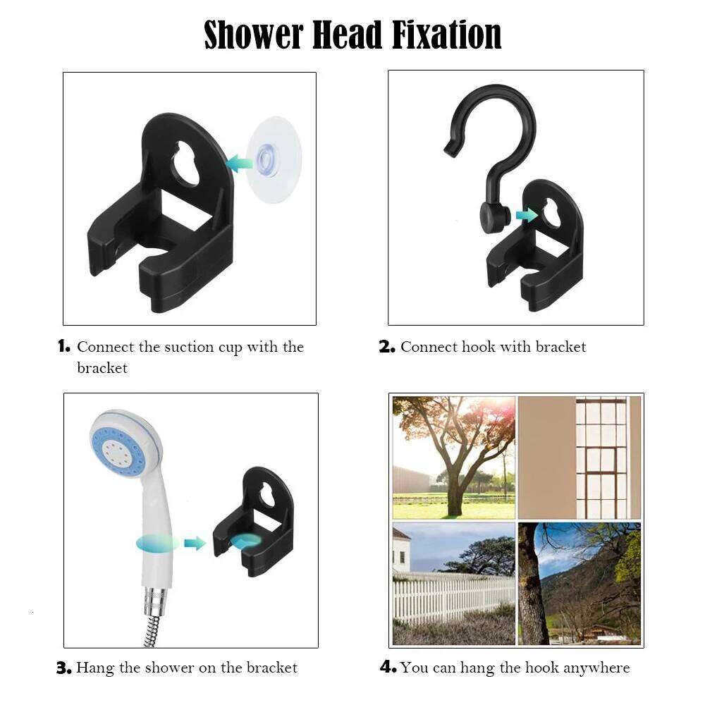 Rechargeable Portable Camping Shower Head Bathing 3.7V Pump 4.9ft for Outdoor Travel Hiking Beach Pet Cleaning Equipment