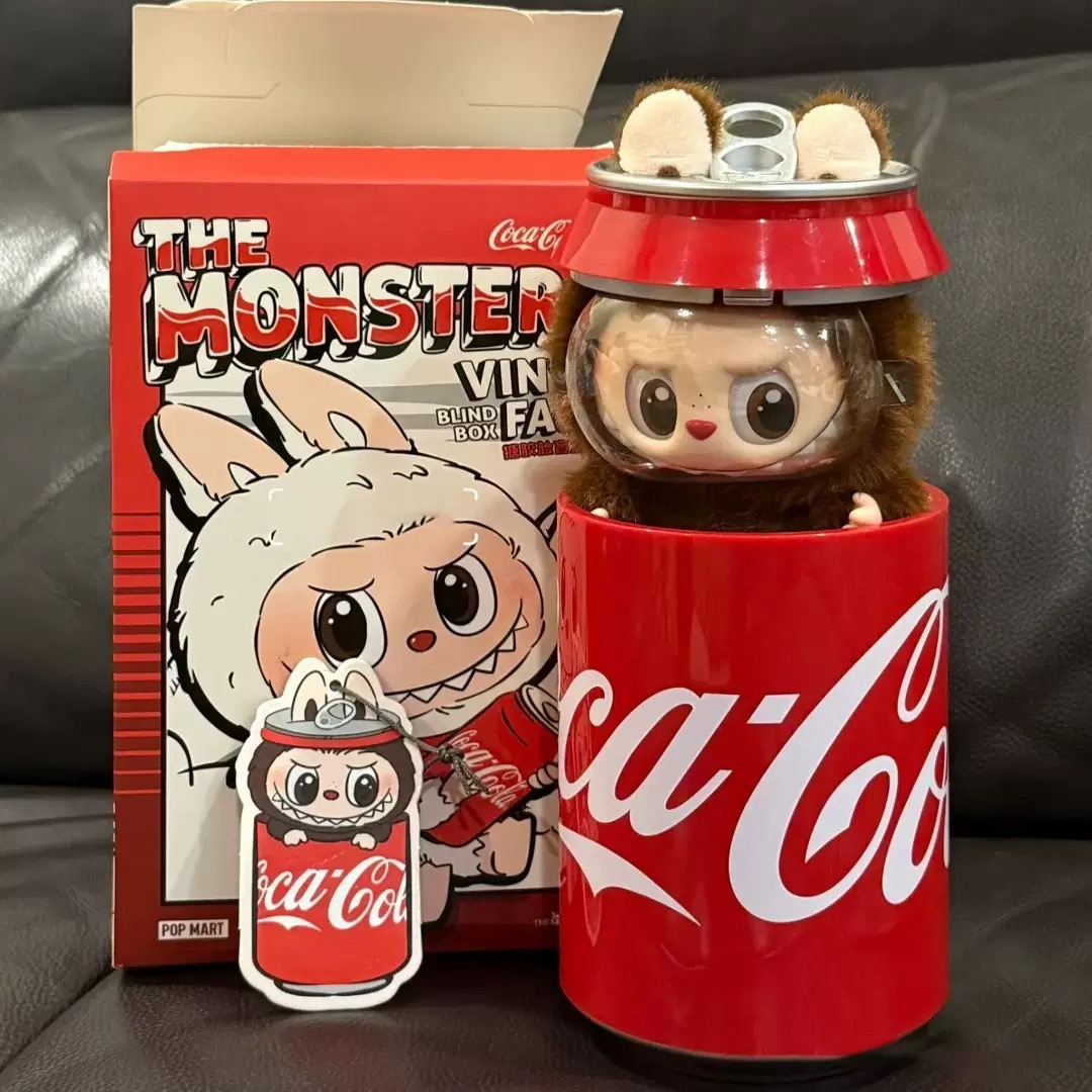 Hidden version Coke 3.0 id The Monsters Heartbeat aron Enamel Face Blind Box Pvc Figurine Labubu sitting party Kawaii Doll Kid Christmas Gifts T250318