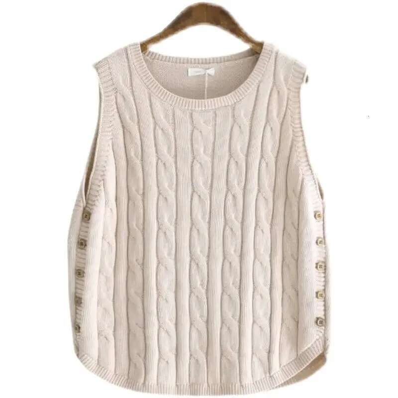 Waistcoat Sleeveless Pullover Lady Sweaters Solid Knit Vests for Women Smooth Youthful Clothes Tops 2025 Clothing Promotion Y2k