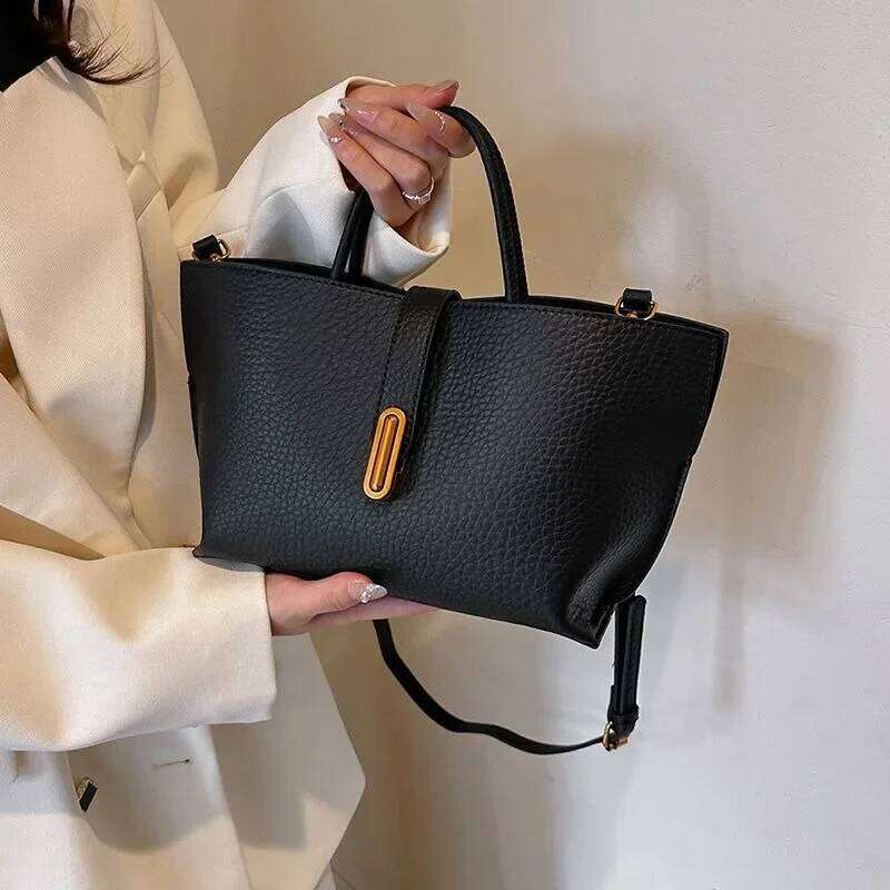 High End Niche Portable Vegetable Basket Women's New Spring Summer Fashion Retro Bucket Bag Single Shoulder Crossbody Bags