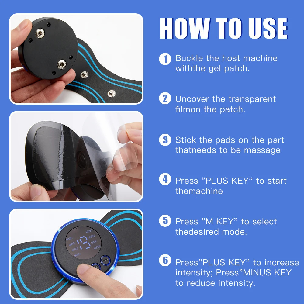 Rechargeable Neck MassagerGel Pads for EMS MassagerThis Link Sells Spare PartsGel And Complete Massager 250610