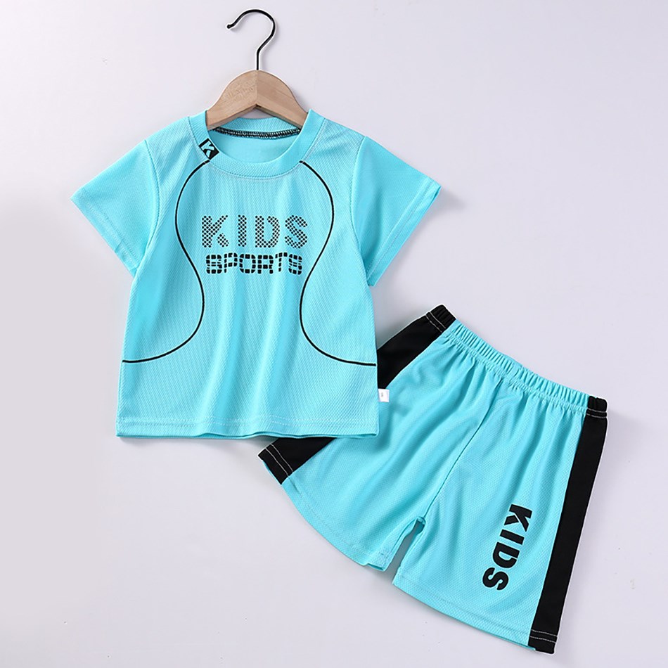 Children Clothing Sets Summer Short Sleeve Football Basketball Suit Clothing Set Boy Girl Jersey Quick Drying Breathable Kids Sports Wear