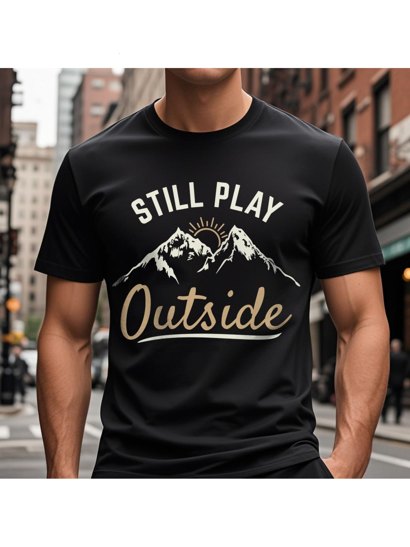 Dongdumaoyi Black Round Collar White Men T Shirts Cotton 180G S-3Xl Short Sleeve Text Adult Tiger ffb5