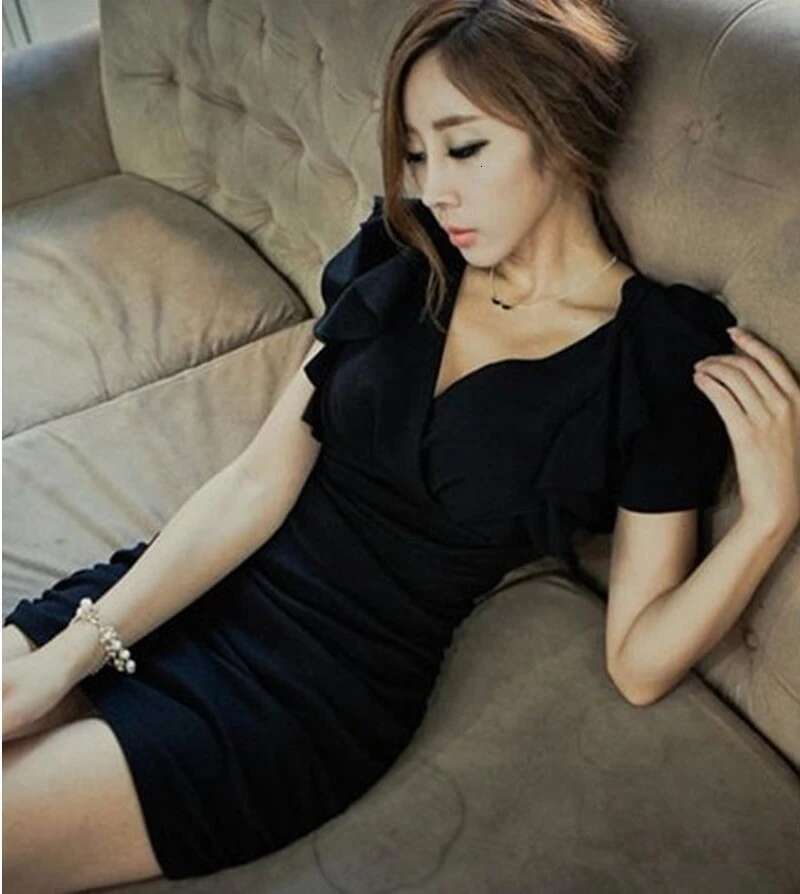 Womens Dress Prom Short Evening Female Dresses 2025 Party Clothing Mini Ruffle Korean Style Summer Harajuku Cotton Fashion Xxl