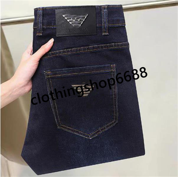 designer jeans for mens Pant mens slim fit elastic embroidery fashion skinny jean style whitening mens broken hole denim luxury pants designer jeans men