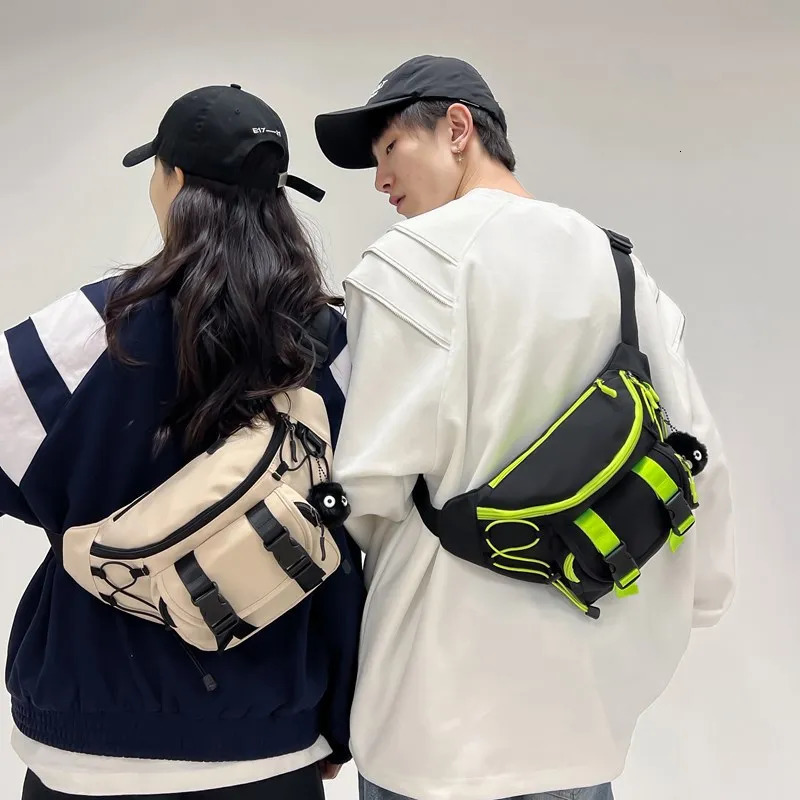 Tactical Techwear Style Punk Hip Hop Crossbody Bag Men Women Multifunction Casual Waist Bag Sport Motorcycle Cycling Fanny Pack 250614