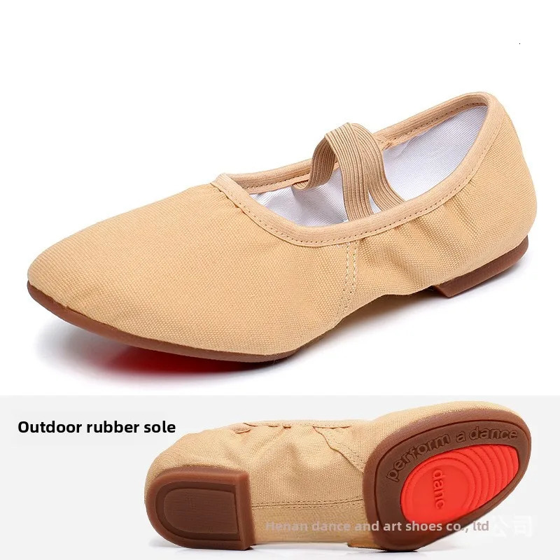 Dance Shoe Womens Soft-soled Exercise Shoes Adult Teacher Shoes Low Heels Outdoor Ballet Shoes Classical Dance Belly Dance Yoga 250613