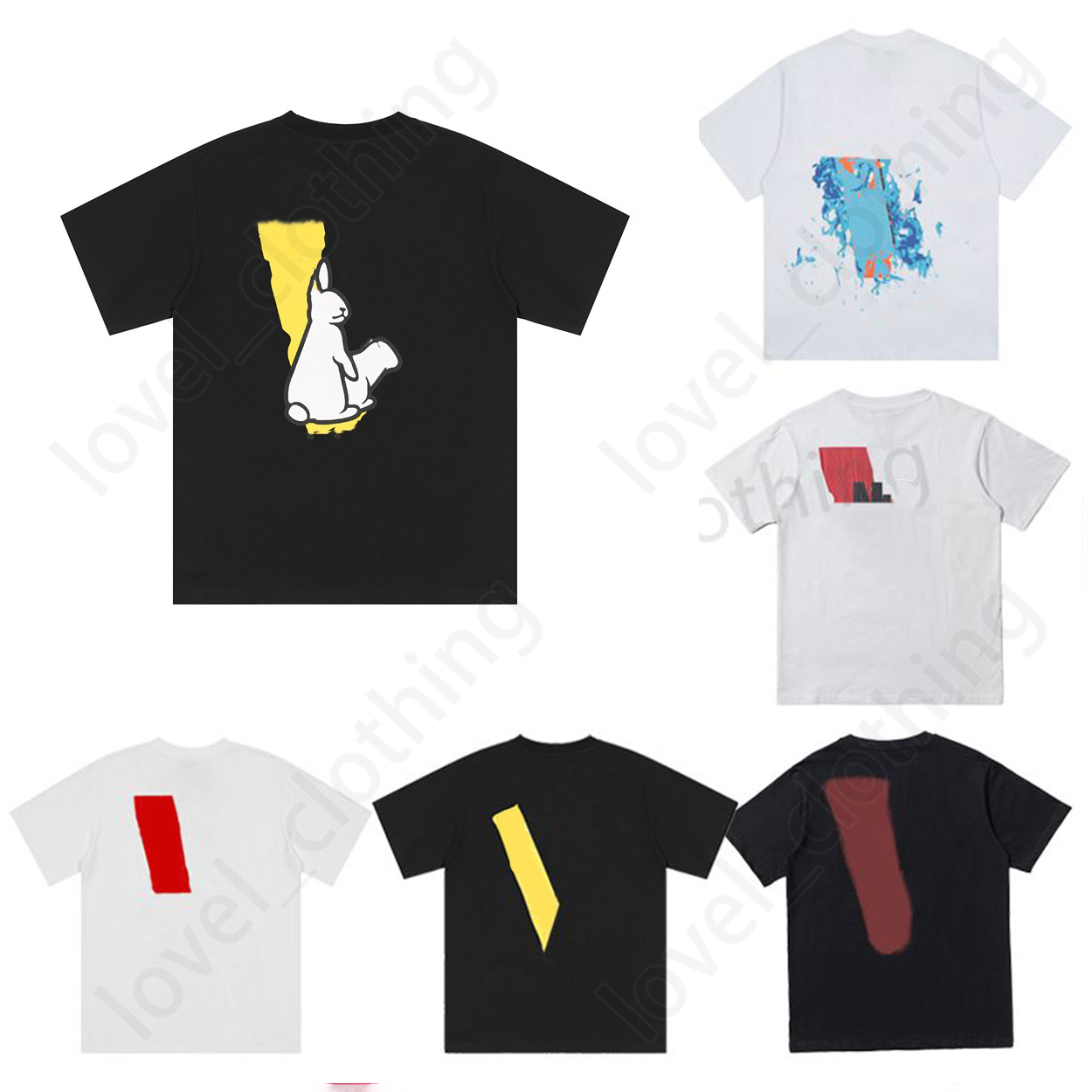 Mens Womens Designers T Shirts summer Loose Fashion Brands Tops Man Tees Cotton Casual Printed High Street Luxurys Clothing Clothes