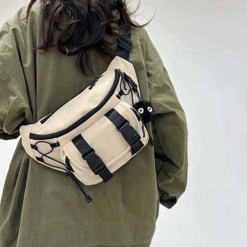 Tactical Techwear Style Punk Hip Hop Crossbody Bag Men Women Multifunction Casual Waist Bag Sport Motorcycle Cycling Fanny Pack 250614