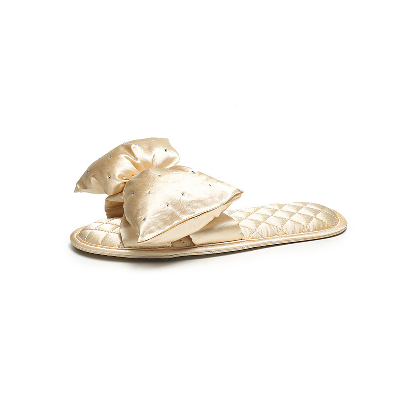 Cross border hot selling big bow shoes, rhinestone solid color women's slippers, designer sandals, fashionable women's sandals