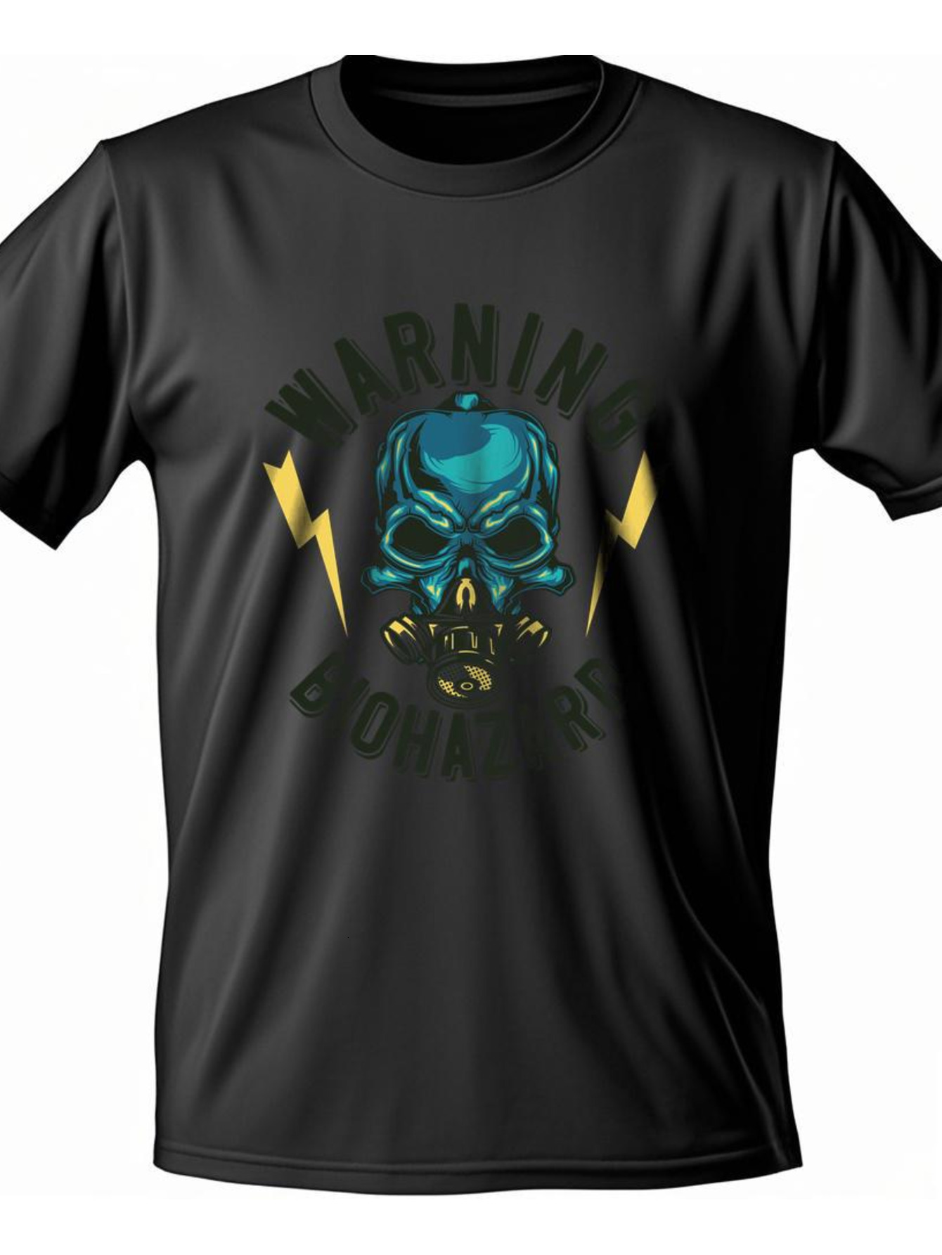 Dongdumaoyi Text S-3Xl Adult Cotton Short Sleeve 180G White Black Men T Shirts Round Collar Skull 2041