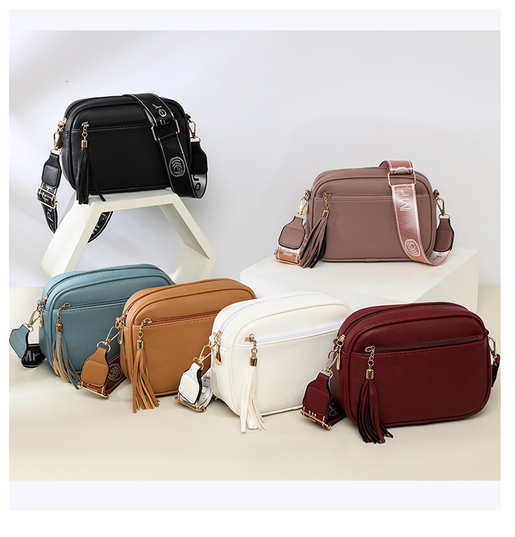 Free Shipping 2025 Summer New Designer Bag Multifunctional Ins Style Tassel Women's Handbag Solid Color Fashion High-quality Shopping Bag