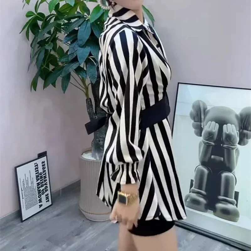 Womens Long Sleeve Dresses Splicing A Line Korean Style Female Dress On Promotion Fashion Summer 2025 Sensual Sexy G Designer X