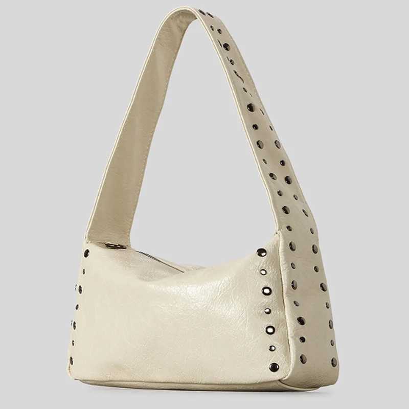 New Motorcycle Armpit Bag With FAshion And Personalized Design Oil Wax Leather Shoulder Bag Handbag Crossbody Bag Z250617