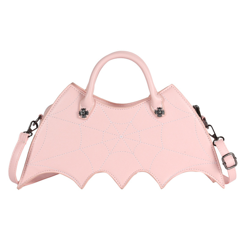Free Shipping 2025 New Designer Bag Fashion Boutique Shopping Bag Creative And Funny Halloween Personality Bat Girl Fashion PU Handbag