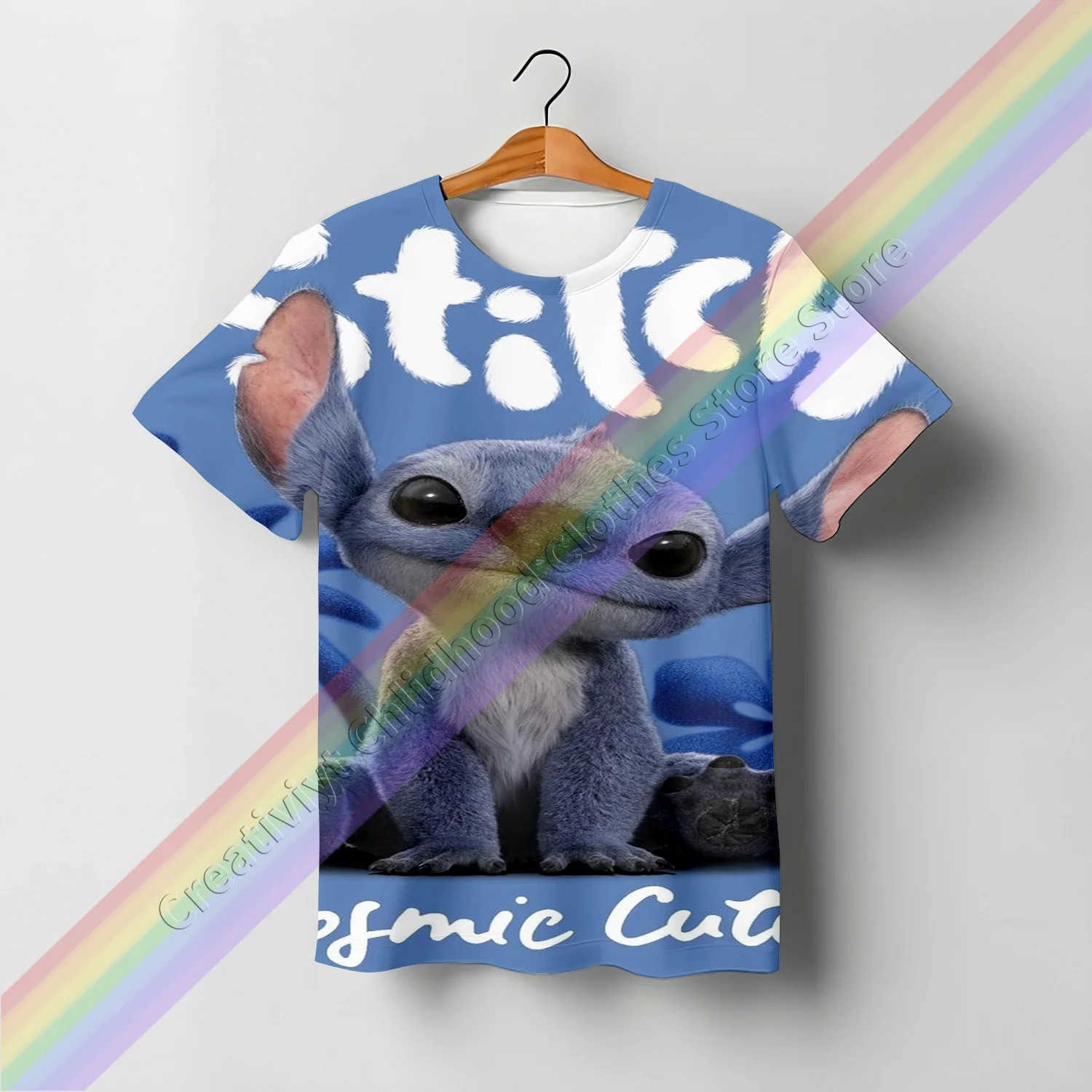 Disney 2025 Summer Fashion 3D Print Children Lilo Stitch 2025 Movie TShirt Casual Tees Teen Tops Kids Clothes Funny Sport Streetwear W250617