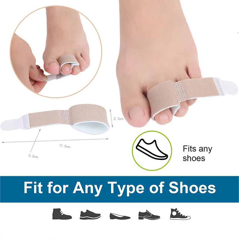 Pexmen 1/2/5/10Pcs Hammer Toe Straightener Toe Splints Bandages for Correcting Hammertoe Crooked Overlapping Toes Protector 250613