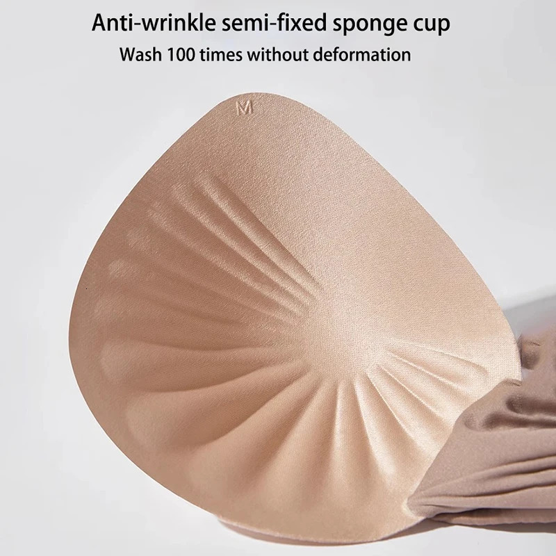 Plus Size Women Seamless Bras Sexy V Waist Brassiere Padded Wireless Soft Sleepwear Female Solid Breathable Underwear Lingerie 250617