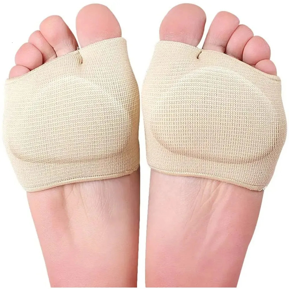 RHBJ 1 Pair Silicone Metatarsal Sleeve Pads Half Toe Bunion Sole Forefoot Gel Pads Cushion Half Sock Prevent Calluses Blisters 250613