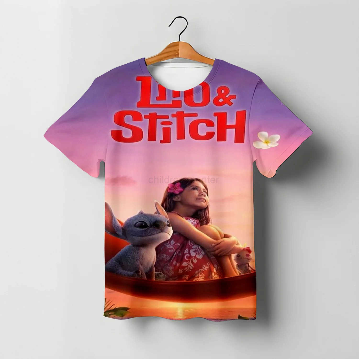 Disney 2025 Summer Fashion 3D Print Children Lilo Stitch 2025 Movie TShirt Casual Tees Teen Tops Kids Clothes Funny Sport Streetwear W250617