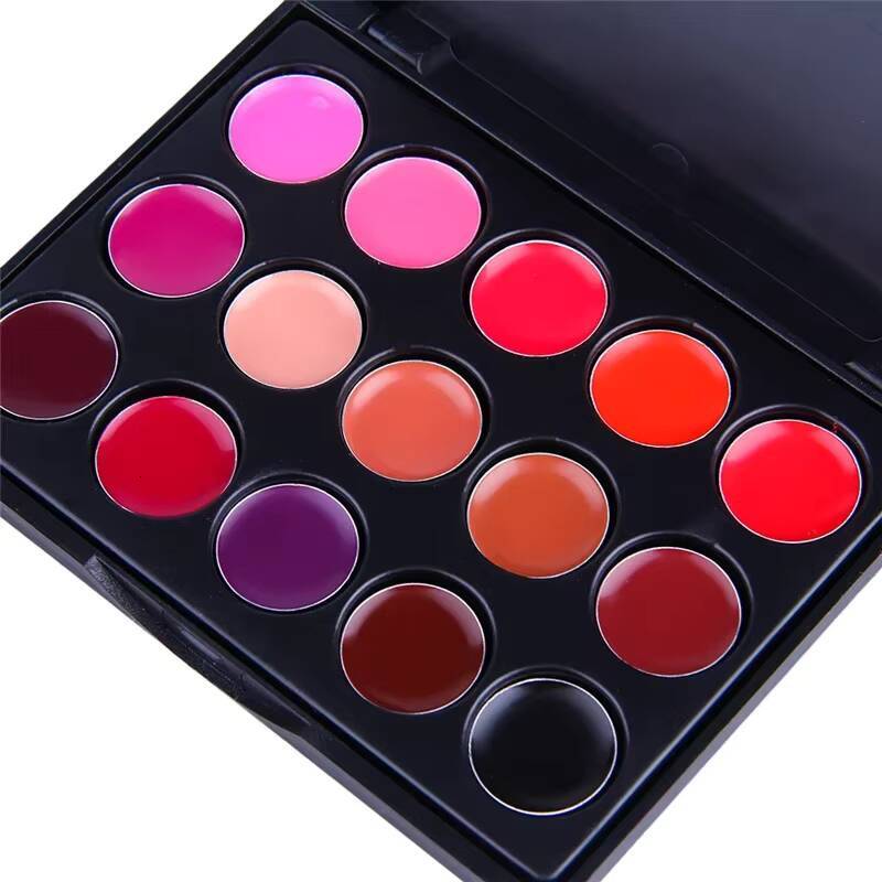 Matte Lipstick Palette Matt Pallete Waterproof Moisturizer Cream Smooth Makeup Lasting Lip Stick Set Batom Maquiagem happy