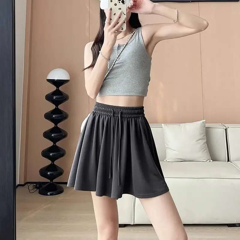 Shorts For Women Baggy Short Pants Woman Loose Skirt High Waist Culotte Design Streetwear Offer High Quality Designer Outdoor