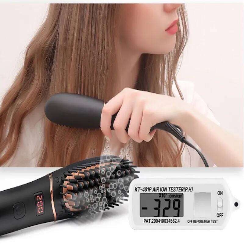 2024 Home hair LCD display negative ion multi-function fast heating beard straightener