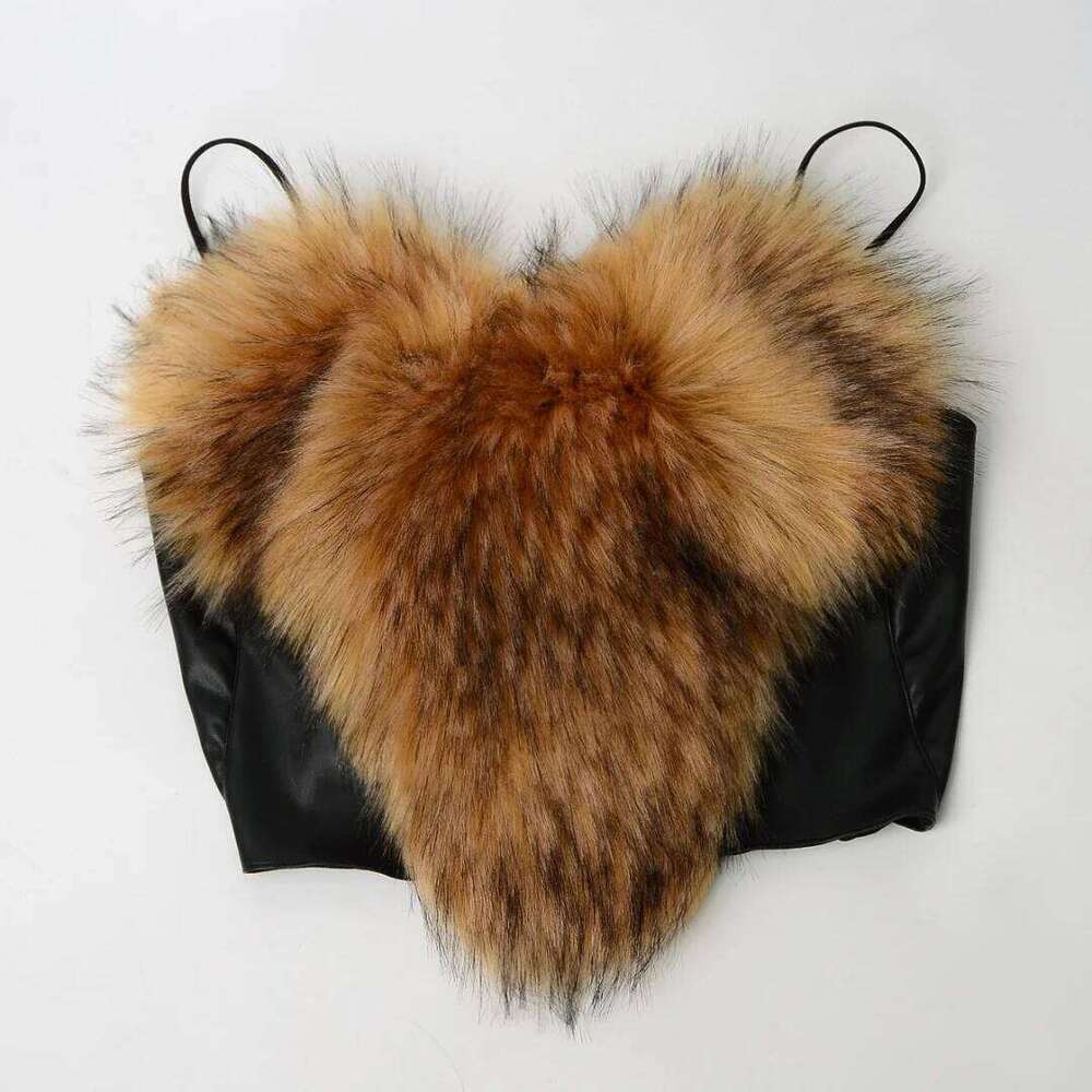 High Waist Swimsuit Sexy Thong Bikini Women Real Raccoon Fox Fur Two Piece Swimsuits Brazilian Bathing Suit
