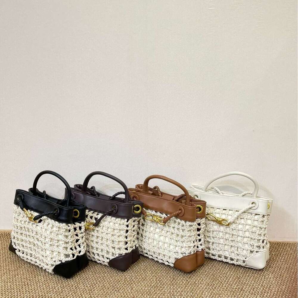 Old Money Style Minimalist Cowhide Andiao Woven Large Capacity Commuter Tote Bowknot Single Shoulder Crossbody Women s Bag