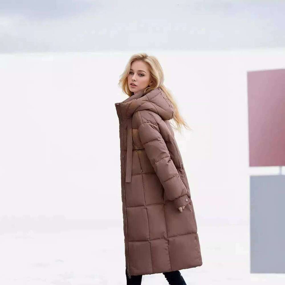 Russian Women's Long Cotton 2024 New Winter Women Casual Hooded Parkas Female 2 Pocket Demi-season Jacket Coats
