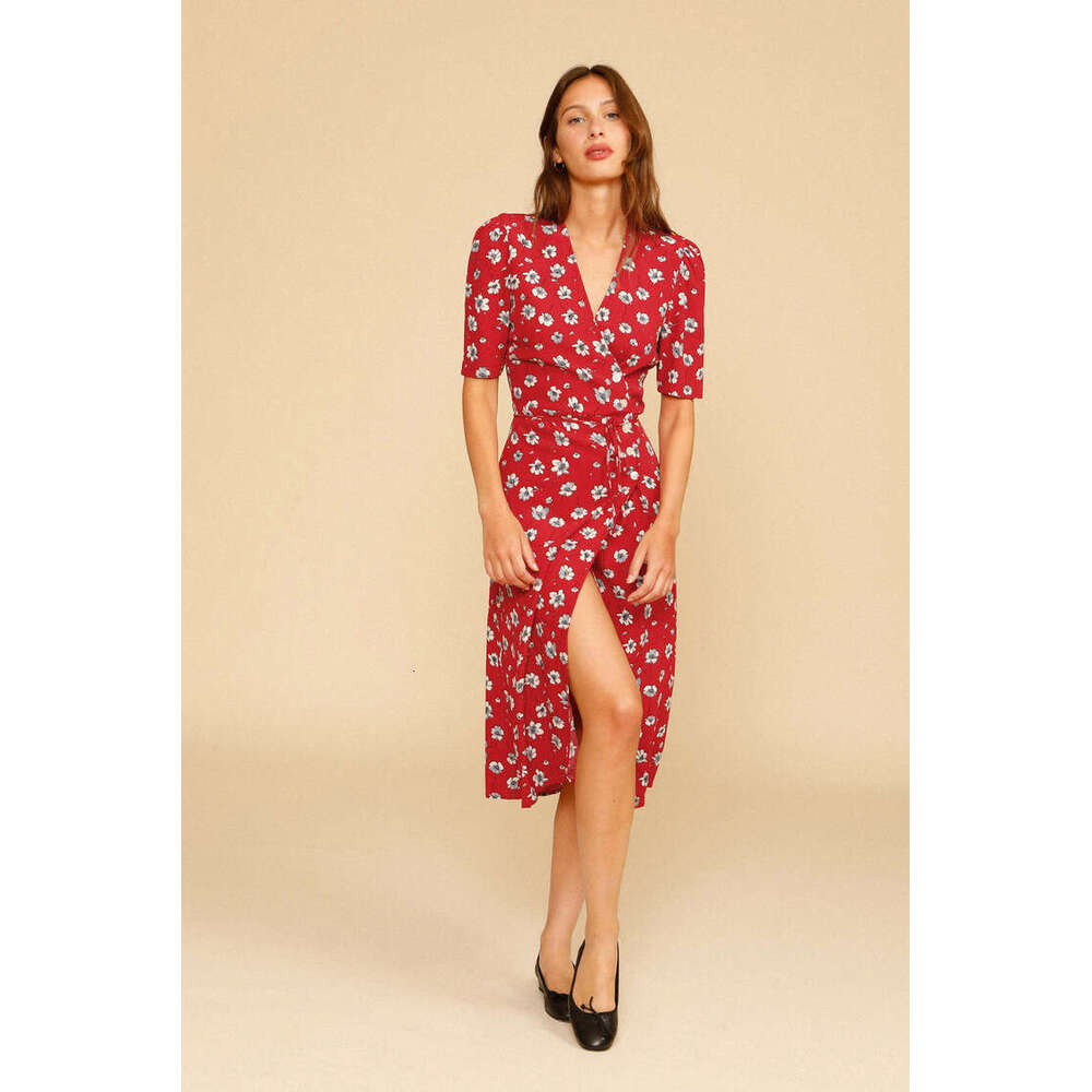 Undefined Devise Tender 114#ref Rayon Floral Print Tea 2025 Summer New French Style Womens Dress